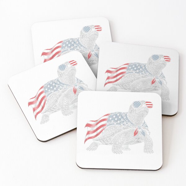 Item preview, Eastern Box Turtle 4th of July US American Flag Patriotic T-Shirt designed and sold by JankoZED.