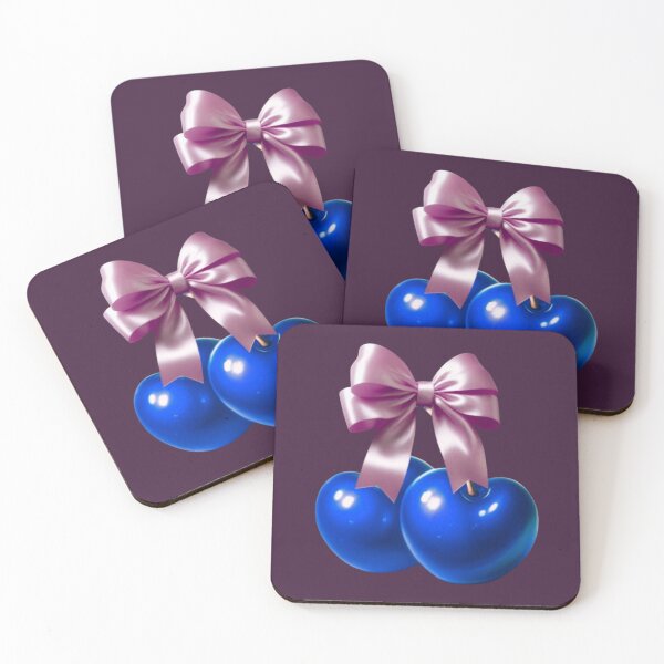 Item preview, Blue Coquette Cherry Bow Aesthetic Soft Life Tshirt designed and sold by HopeAndHustle.