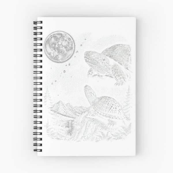 Item preview, Eastern Box Turtle Howling to the Moon 90's Retro T-Shirt designed and sold by bauchbryan.
