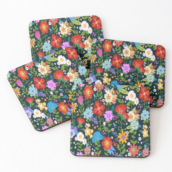 Item preview, Botanical Bazaar: Vibrant Folk-Art Floral Pattern designed and sold by LiveLearnCreate.