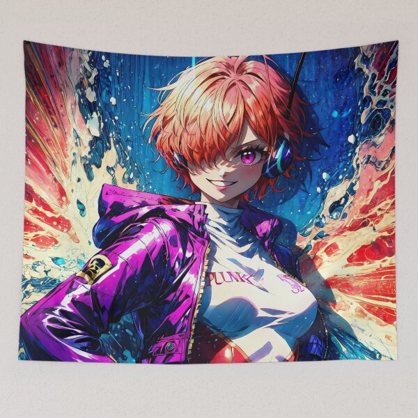 Item preview, Lilith Vegapunk One Piece Cyber Punk Paint Burst designed and sold by SubtextandSass.