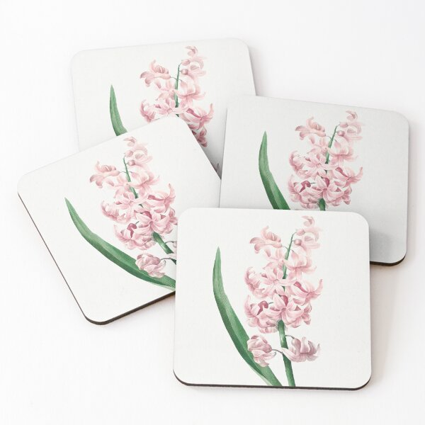 Item preview, Pink Hyacinth Flowers Vintage Botanical Illustration designed and sold by TheRetroArtRoom.
