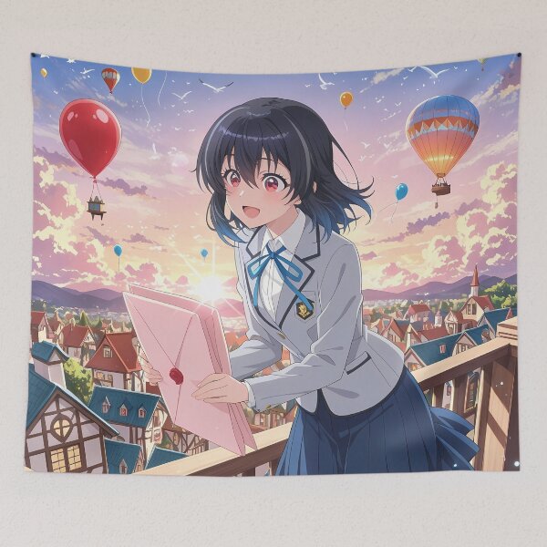 Item preview, Umi Asanagi Second Prettiest Girl Kura Nika Balloon Town Letter designed and sold by SubtextandSass.