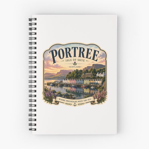Item preview, Portree Town in Scotland designed and sold by PamLeeDesign.