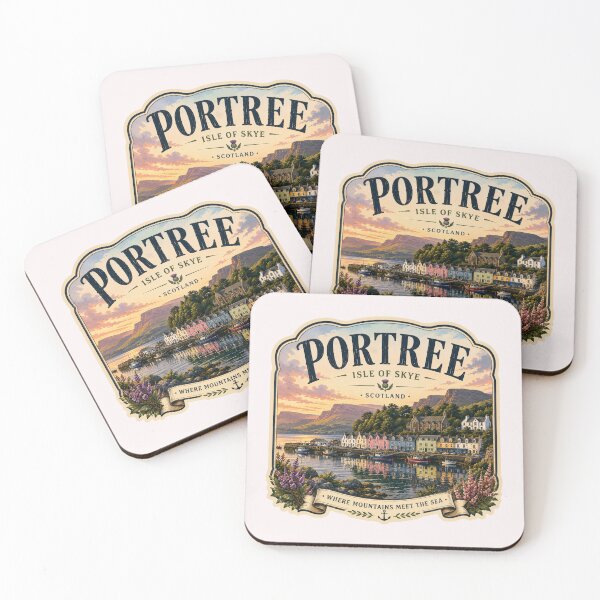 Item preview, Portree Town in Scotland designed and sold by PamLeeDesign.