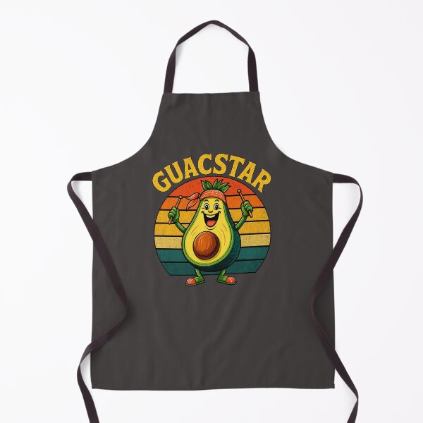Item preview, GuacStar - Retro Avocado Drummer - Funny Food Pun designed and sold by Graphic Vibe Designs.