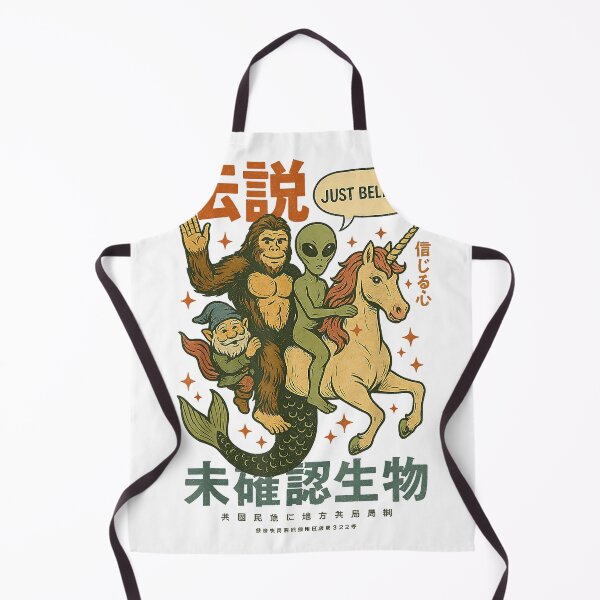 Item preview, Funny Bigfoot Alien Unicorn Japanese Art Mythical Graphic T-Shirt designed and sold by NFTaletellers.
