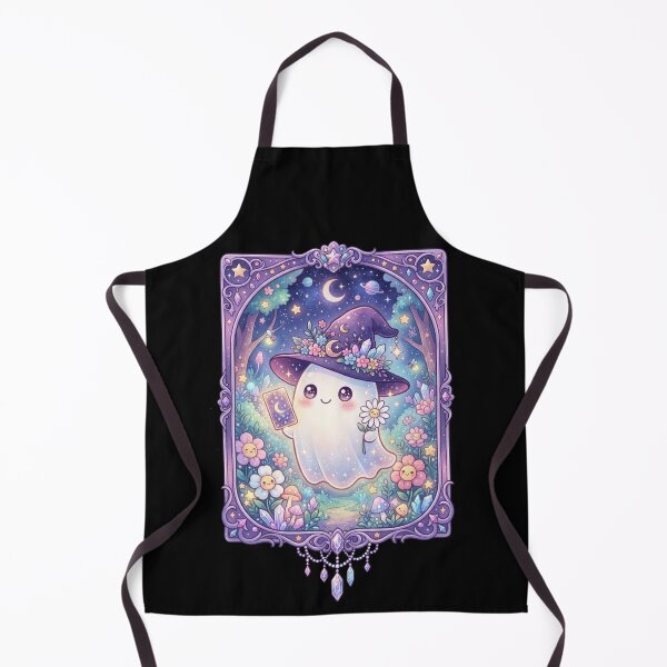 Item preview, Cute Ghost Witch Magical Ghost Wizard Kawaii pastel gothic designed and sold by CF_VintageDesign.