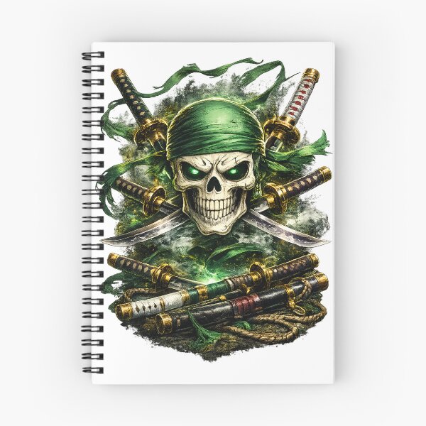Item preview, Three Sword Skull | Legendary Pirate Zoro from One Piece Vintage Art designed and sold by SGeorgee.