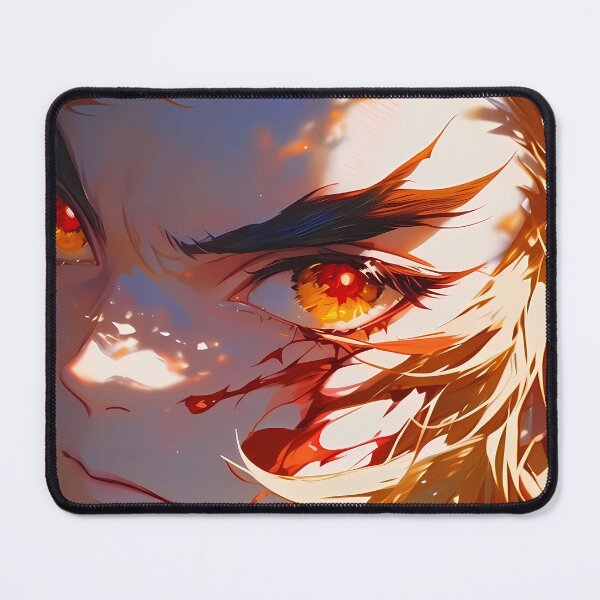 Item preview, Kyojuro Rengoku Demon Slayer Radiant Eyes Close Up designed and sold by SubtextandSass.