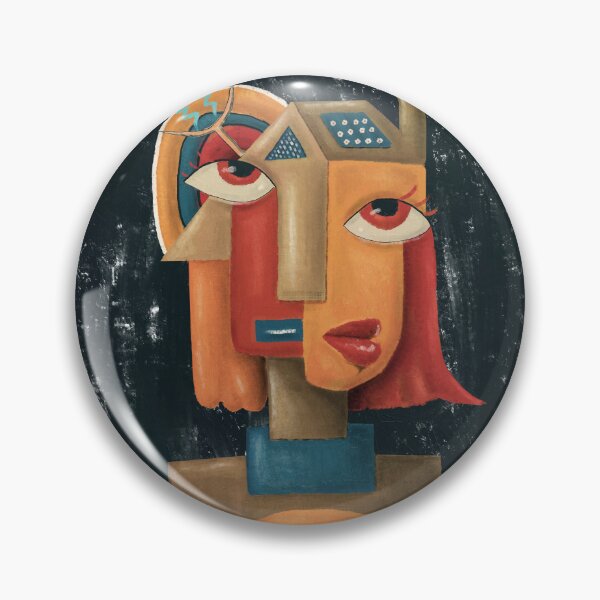 Item preview, Alien No.3 – The Silent Bridge | Cubist Acrylic Portrait designed and sold by aekritdeach.