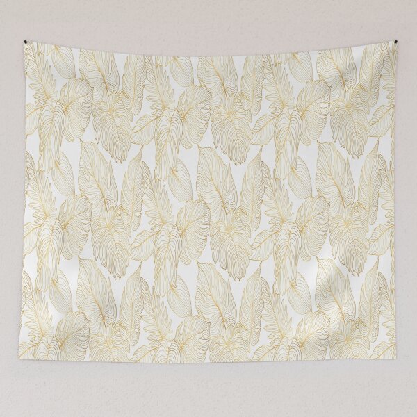 Item preview, Golden Frond: Elegant Minimalist Tropical Pattern designed and sold by LiveLearnCreate.