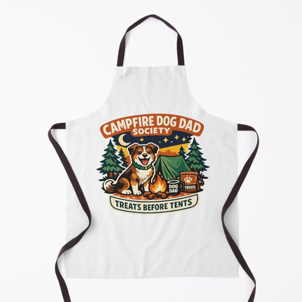 Item preview, Campfire Dog Dad Society Funny Camping Dog Shirt designed and sold by Concrete Coffee Studio.
