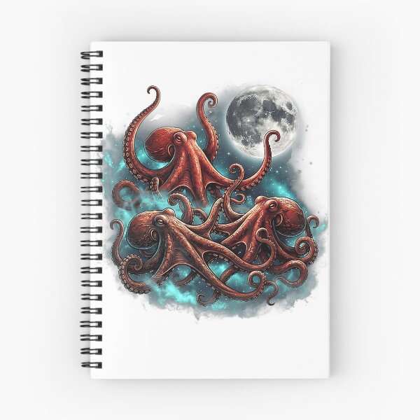 Item preview, Funny Cosmic Octopus Moon Galaxy Space Creature Ocean Lover T-Shirt designed and sold by Voila-creative.
