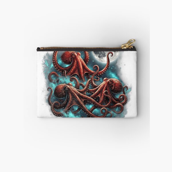 Item preview, Funny Cosmic Octopus Moon Galaxy Space Creature Ocean Lover T-Shirt designed and sold by Voila-creative.