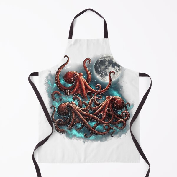 Item preview, Funny Cosmic Octopus Moon Galaxy Space Creature Ocean Lover T-Shirt designed and sold by Voila-creative.