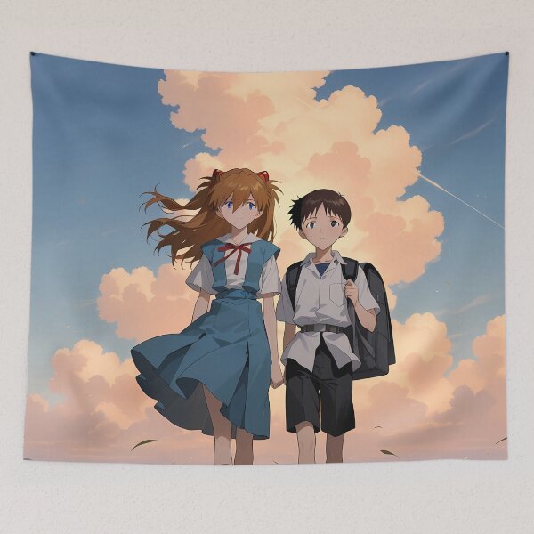 Item preview, Shinji Ikari Neon Genesis Evangelion Summer Sky Walk designed and sold by SubtextandSass.