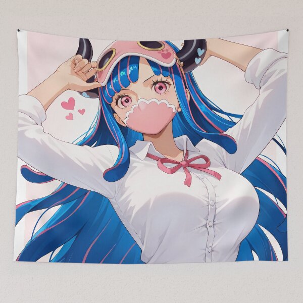Item preview, Ulti One Piece Pink Horn Mask Playful Anime Girl designed and sold by SubtextandSass.