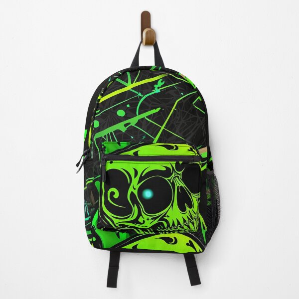 Item preview, Neon Green Scull Skate Board designed and sold by MrsPinDesigns.