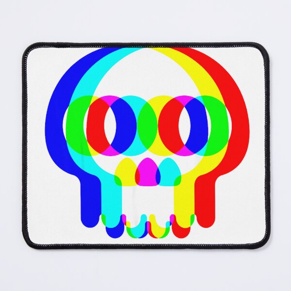 Item preview, Funny Skull Trippy Vaporwave Halloween Techno Rave EDM Party T-Shirt designed and sold by kevincuellar.