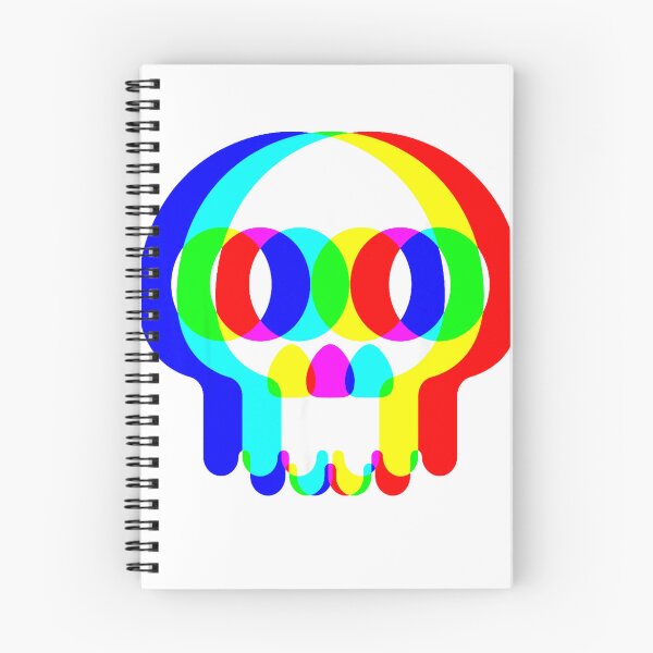 Item preview, Funny Skull Trippy Vaporwave Halloween Techno Rave EDM Party T-Shirt designed and sold by kevincuellar.