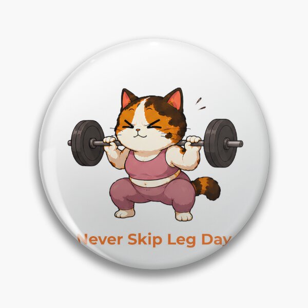 Item preview, Cozy Cute Calico Cat gym - Leg day designed and sold by Lunexa-Lab.