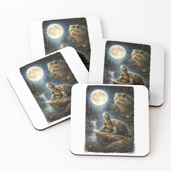 Item preview, Funny Turtle Art Design Turtle Howling at The Moon T-Shirt designed and sold by gidget-gadget.