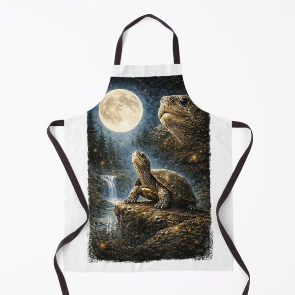 Item preview, Funny Turtle Art Design Turtle Howling at The Moon T-Shirt designed and sold by gidget-gadget.
