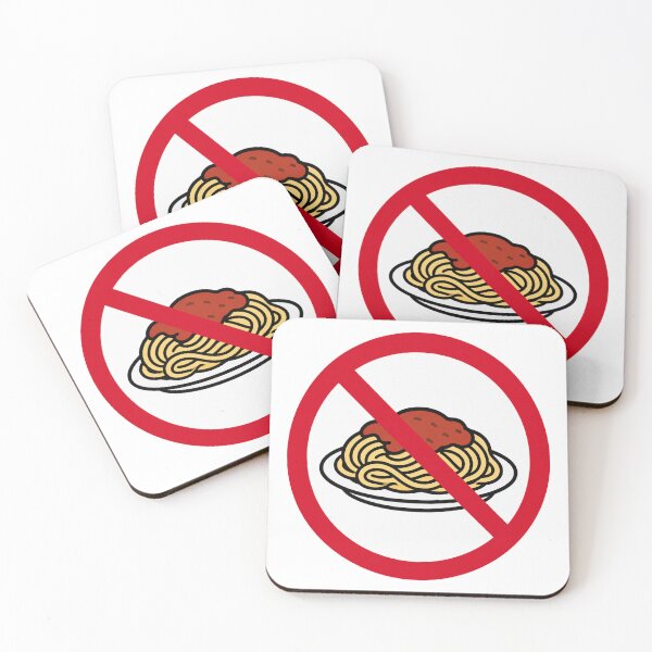 Item preview, No Spaghetti Funny Anti Pasta Italian Food Design designed and sold by MonkiFlipp.