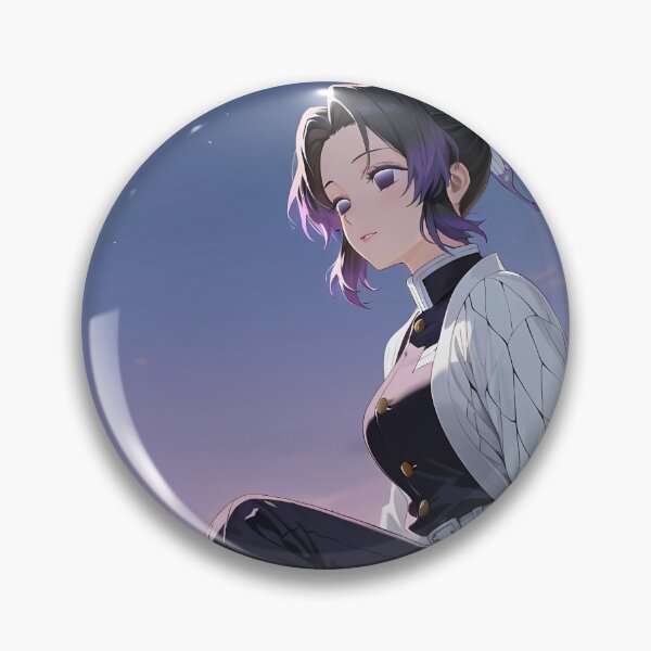 Item preview, Shinobu Kocho Demon Slayer Twilight Rooftop Butterfly Calm designed and sold by SubtextandSass.