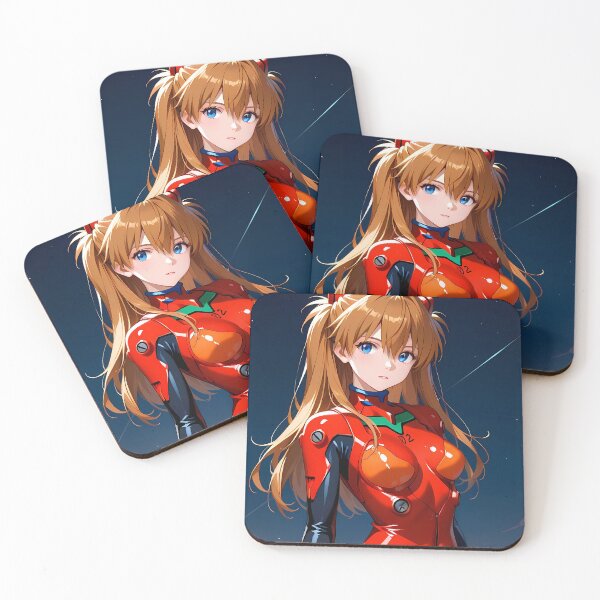 Item preview, Asuka Langley Soryu Neon Genesis Evangelion Twilight Red Portrait designed and sold by SubtextandSass.