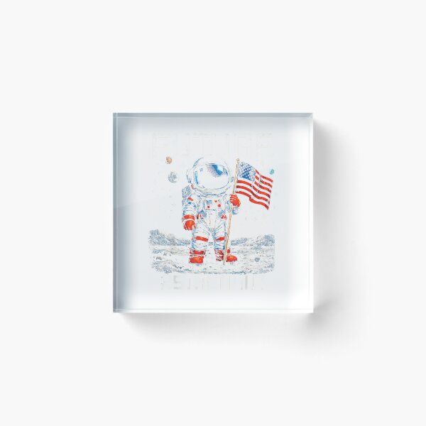 Item preview, Future Astronaut On The Moon Astronomy Outer Space USA Flag T-Shirt designed and sold by Aru Pxle.