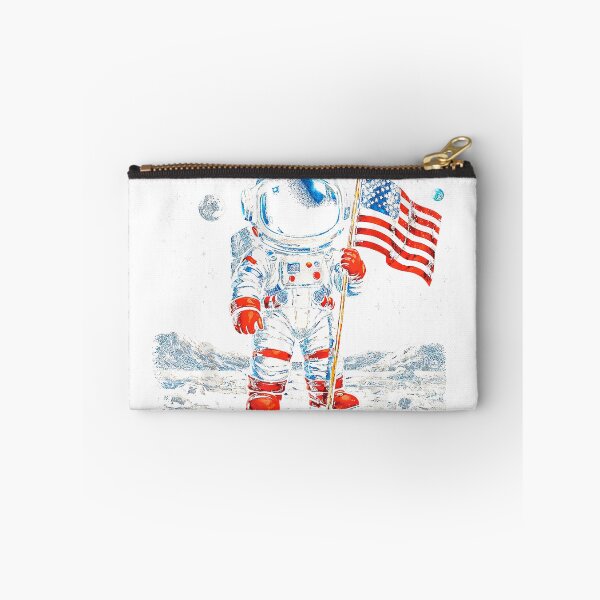Item preview, Future Astronaut On The Moon Astronomy Outer Space USA Flag T-Shirt designed and sold by Aru Pxle.