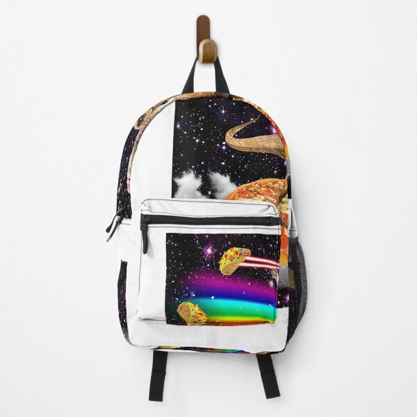 Item preview, Galaxy Laser Cat on Dinosaur on Pizza with Tacos & Rainbow T-Shirt designed and sold by igwaifus.
