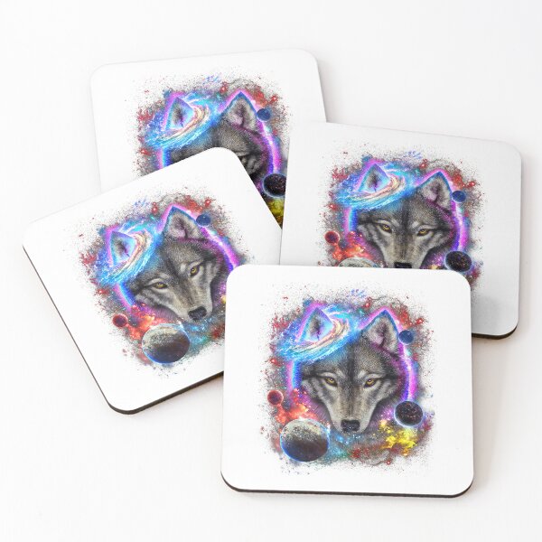 Item preview, Galaxy Wolf Space Animal Graphic for Wolves Lovers T-Shirt designed and sold by JankoZED.