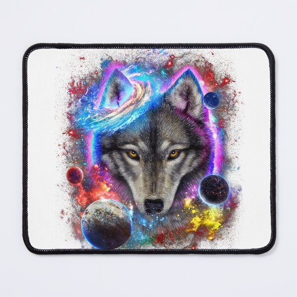 Item preview, Galaxy Wolf Space Animal Graphic for Wolves Lovers T-Shirt designed and sold by JankoZED.