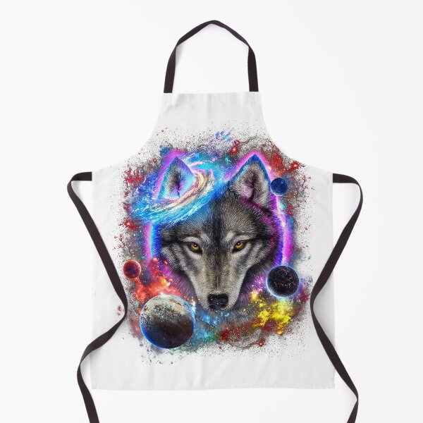 Aperçu de l'œuvre T-shirt à motif loup galactique pour les amoureux des loups créée et vendue par JankoZED.