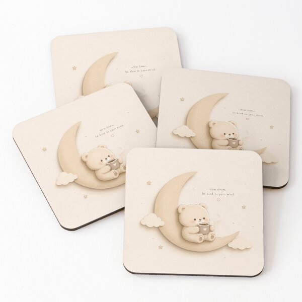 Item preview, Cute Teddy Bear Moon Nursery Illustration designed and sold by Siti Hoiriyah.