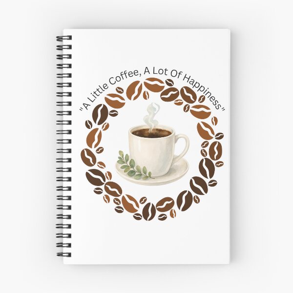 Item preview, A Little Coffee, A Lot Of Happiness - Cute Coffee Lover Quote Design designed and sold by Krish685.