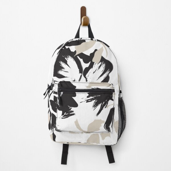 Item preview, Artistic Bloom: Cream and Charcoal Brushstroke Floral designed and sold by LiveLearnCreate.