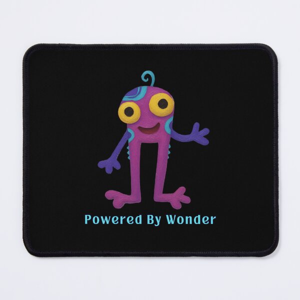 Item preview, Powered By Wonder - Cute Weird Monster with Big Eyes designed and sold by PatykArt.