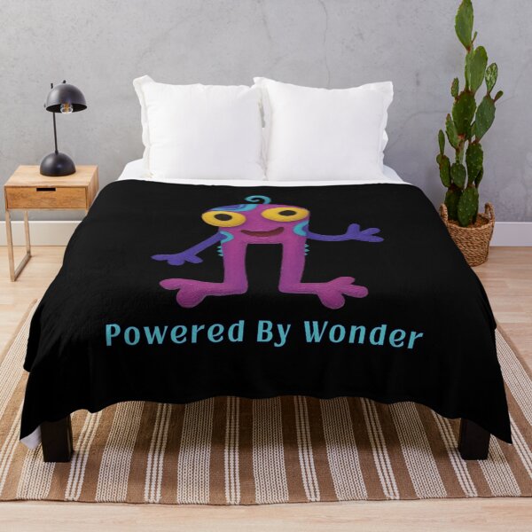 Item preview, Powered By Wonder - Cute Weird Monster with Big Eyes designed and sold by PatykArt.
