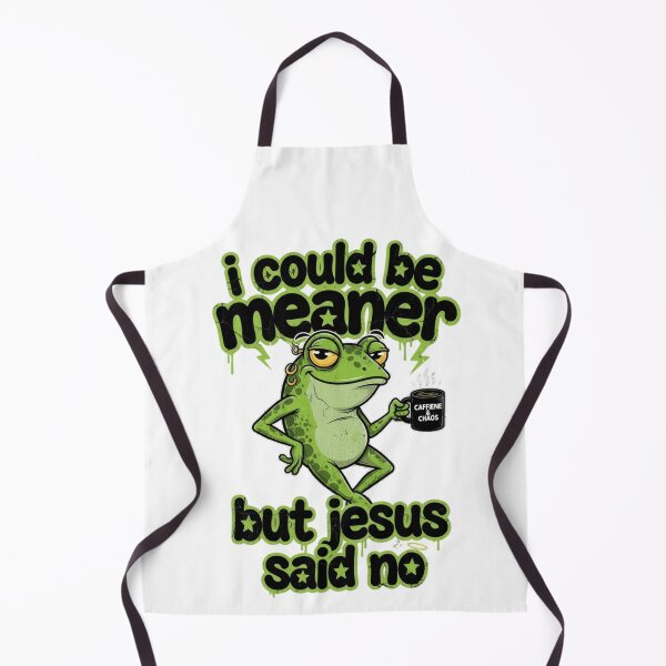 Item preview, I Could Be Meaner But Jesus Said No Funny Frog Coffee Vintage designed and sold by CF_VintageDesign.