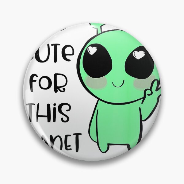 Artikelvorschau, Kawaii-Alien-Kunst-T-Shirt – Zu süß für diesen Planeten! entworfen und verkauft von ljat14.