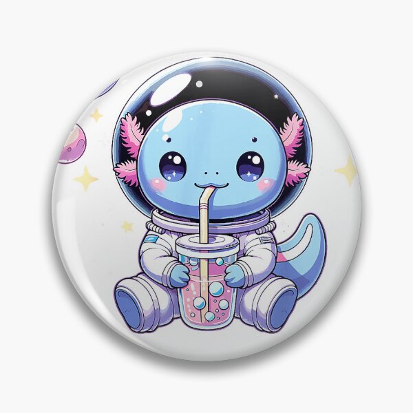 Item preview, Kawaii Axolotl Bubble Tea Boba Tea Astronaut Space Axolotl T-Shirt designed and sold by Juvestore24.
