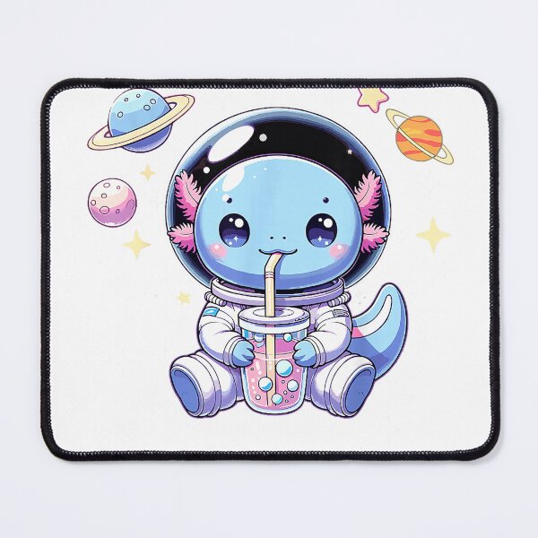 Item preview, Kawaii Axolotl Bubble Tea Boba Tea Astronaut Space Axolotl T-Shirt designed and sold by Juvestore24.