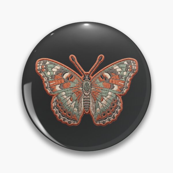 Item preview, Vintage Embroidered Butterfly Aesthetic Art designed and sold by Lamlamiu.