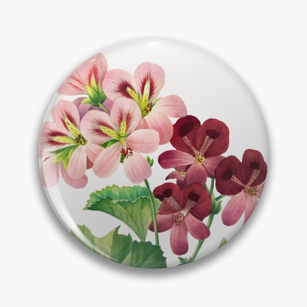 Item preview, Geranium Flowers Vintage Botanical Illustration designed and sold by TheRetroArtRoom.