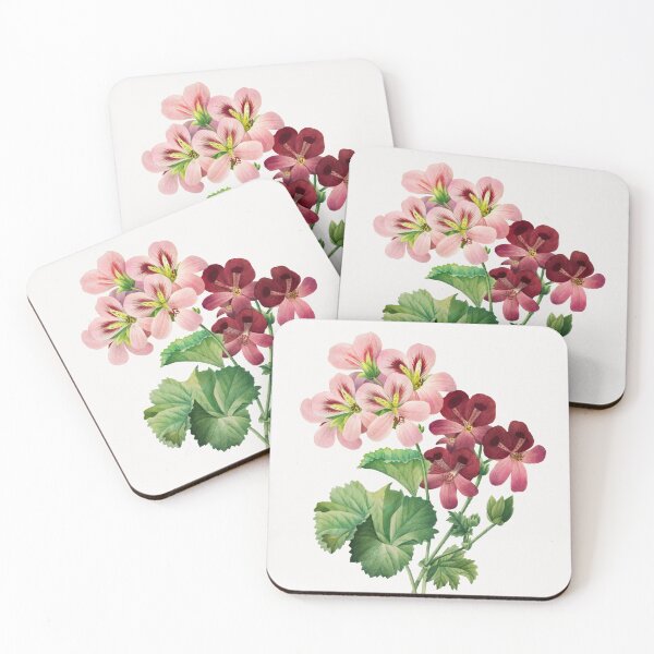 Item preview, Geranium Flowers Vintage Botanical Illustration designed and sold by TheRetroArtRoom.