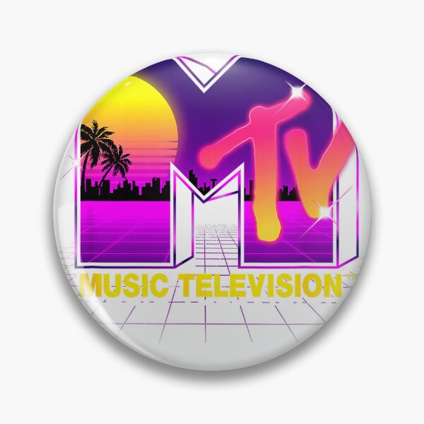 Item preview, MTV Retrowave Sunset Synthwave Cyberpunk Vaporwave 80s MTV T-Shirt designed and sold by JankoZED.